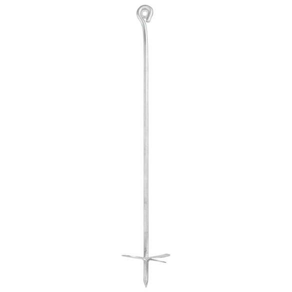 vidaXL Grondankers (4 st.) - 56% Korting - Gegalvaniseerd Metaal 10x60 cm