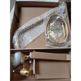 vidaXL Douchesysteem Goudkleurig - Roestvrij Staal 201 - 67% Korting!