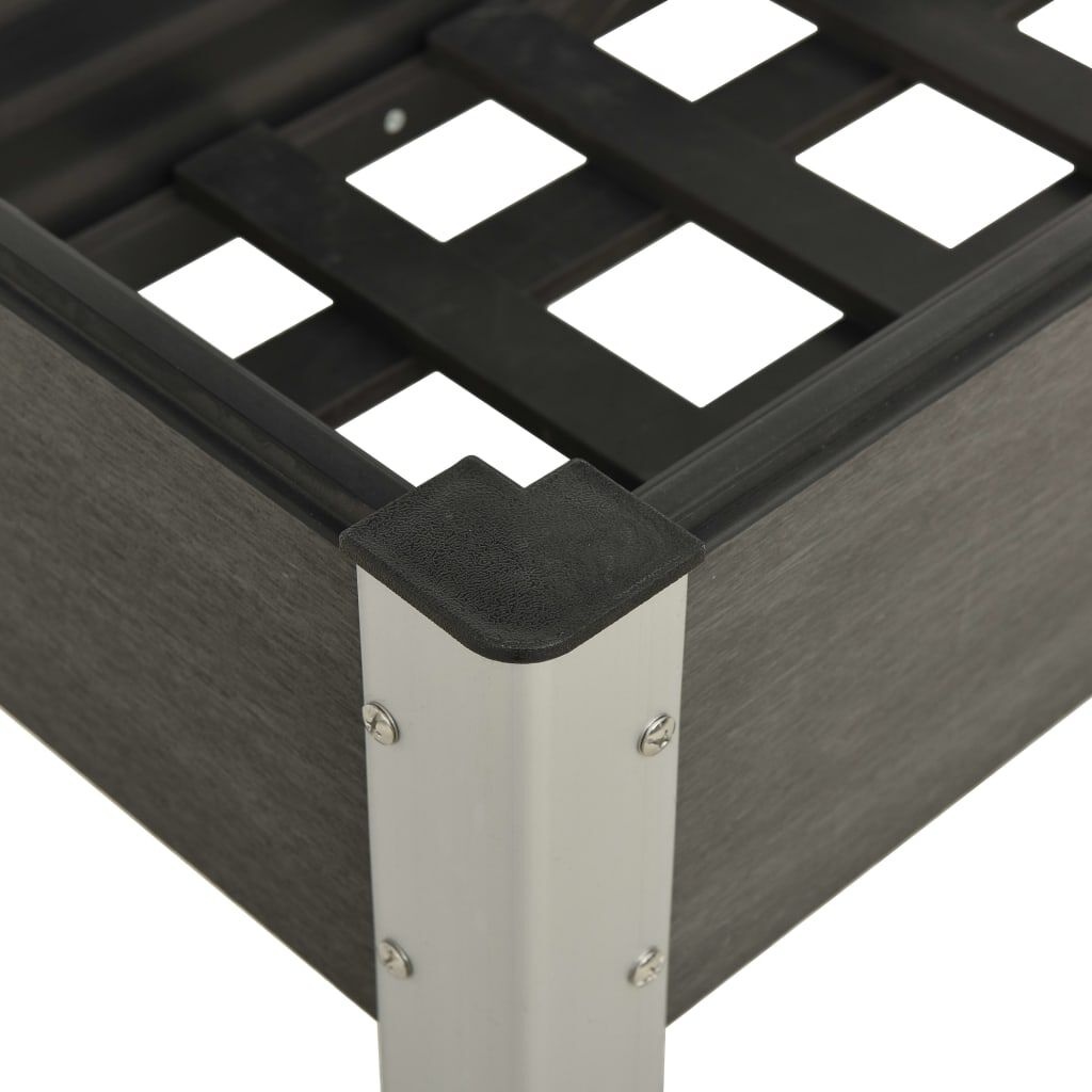 vidaXL Verhoogde Plantenbak HKC Grijs - 75x40x75cm - 68% Korting!