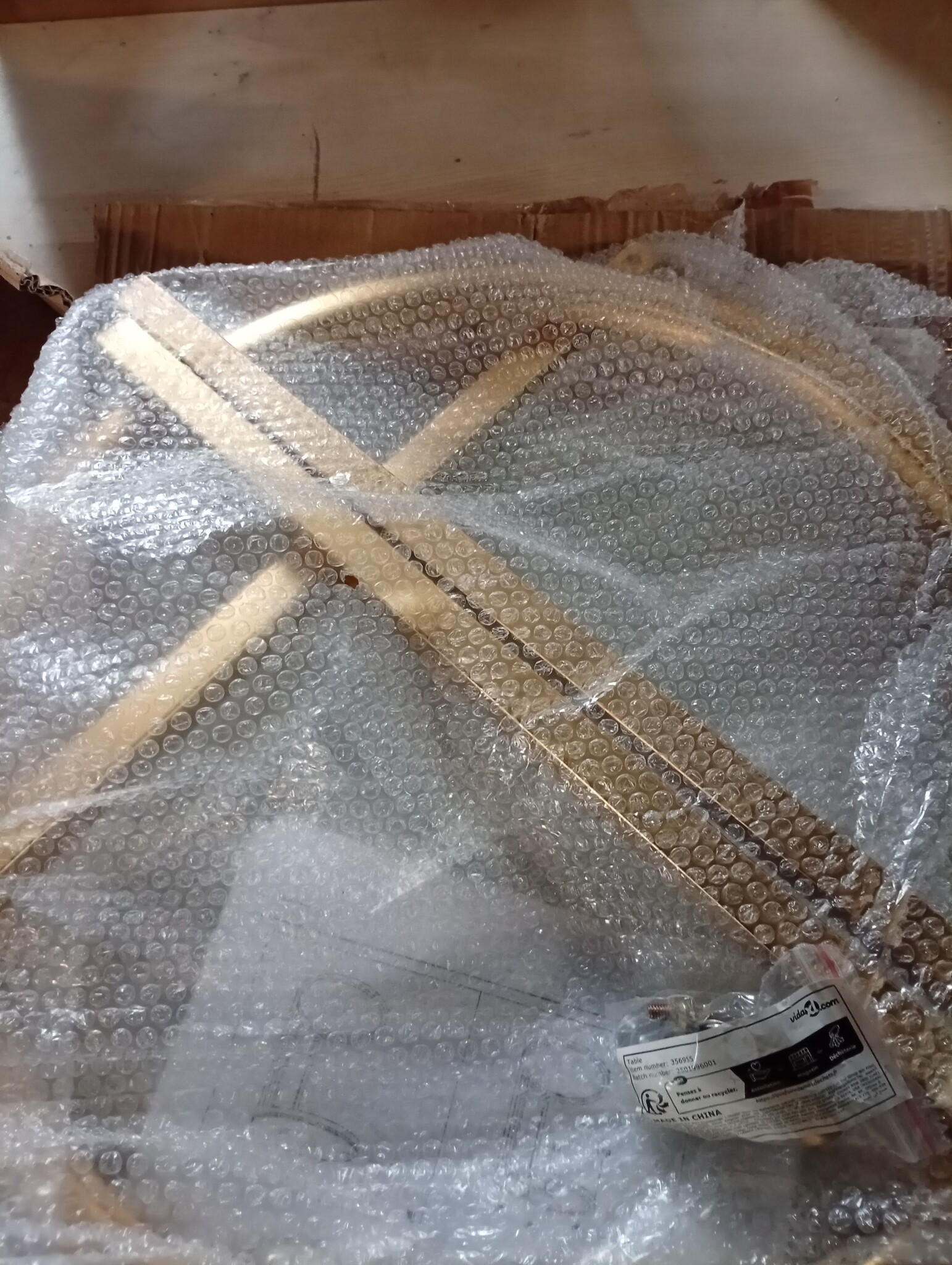 vidaXL Bijzettafel (45cm) met 64% Korting: Gehard Glas & Witmarmer