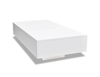 vidaXL Salontafel Hoogglans Wit - 51% Korting