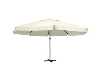 vidaXL Parasol 600cm Zandwit - 55% Korting!