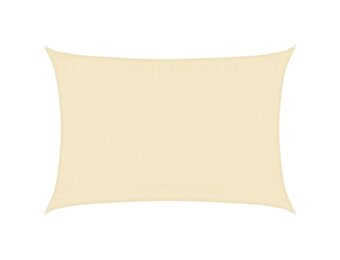 vidaXL Zonnezeil Crème 3,5x4,5m - 40% Korting!