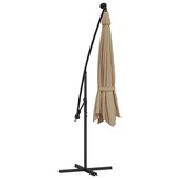 vidaXL Zweefparasol Taupe 350cm - 51% KORTING!