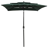 VidaXL Parasol 3-laags Groen - 61% Korting!