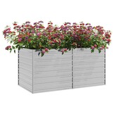 vidaXL Verhoogde Plantenbak 160x80x77 cm Gegalvaniseerd Staal | 51% Korting