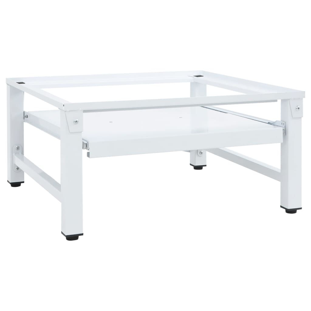 vidaXL Wasmachineverhoger met Schap - Wit | 51% Korting!
