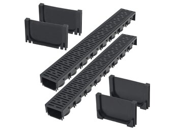 VidaXL Afvoergoten 2m Kunststof - 58% Korting