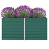 vidaXL Verhoogde Plantenbak Staal Groen - 160x80x77 cm - 51% Korting!