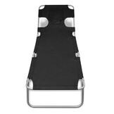 vidaXL Ligbed Zwart - 47% Korting! Inklapbaar & Comfortabel