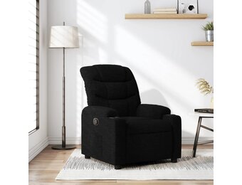 vidaXL Fauteuil Verstelbaar Stof Zwart - 64% Korting!