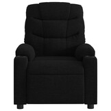 vidaXL Fauteuil Verstelbaar Stof Zwart - 64% Korting!