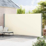 vidaXL Uittrekbaar Tuinscherm 220x600 cm Crème - 56% Korting!