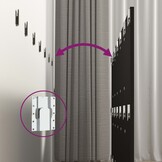 vidaXL Hoofdbord 240x80 cm Zwart Bewerkt Hout | 70% Korting