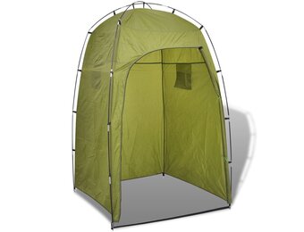 vidaXL Douche-/WC-tent groen - 46% Korting!