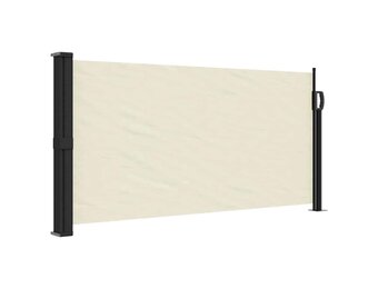 VidaXL Uittrekbaar Windscherm 100x300 cm Crème | 40% Korting!