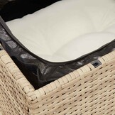 vidaXL Tuinbank 3-zits Poly Rattan Beige - Nu 85% Korting!