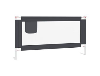 vidaXL Bedhekje Peuter - 160x25cm - Donkergrijs - 52% Korting!