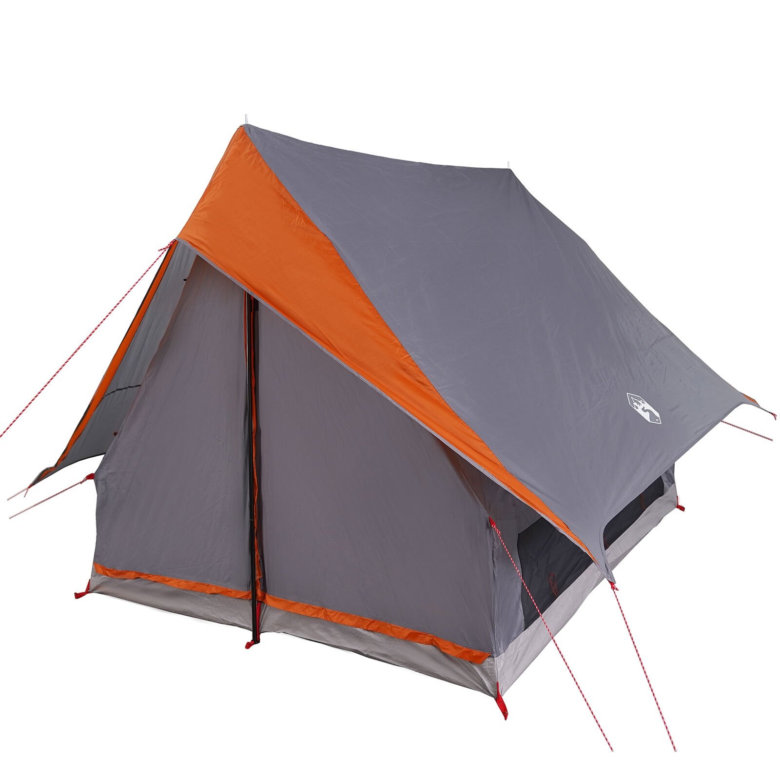 vidaXL Tent met Dak - Grijs/Oranje - 35% Korting!