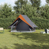 vidaXL Tent met Dak - Grijs/Oranje - 35% Korting!