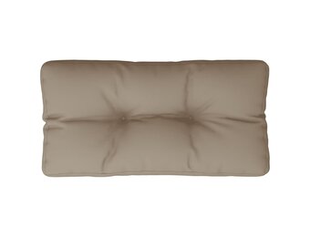 vidaXL Palletkussen Taupe (80x40x12 cm) - 52% Korting!