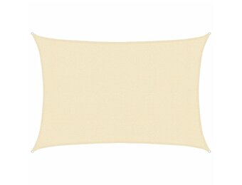 vidaXL Zonnezeil Crème 3x4m HDPE | 62% Korting