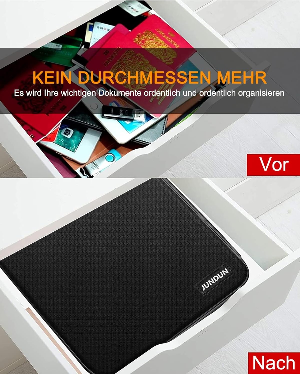 Brandveilige Documenten Organizer met 7 Vakken & Slot | 53% Korting!