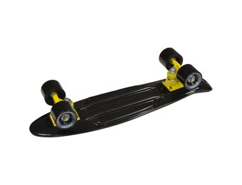 Skateboard Enero 22" All Black Kunststof - 65% Korting!