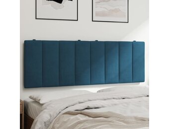 vidaXL Hoofdbordkussen "Hanko" 140 cm Blauw Fluweel - 40% Korting!