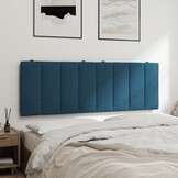vidaXL Hoofdbordkussen "Hanko" 140 cm Blauw Fluweel - 40% Korting!