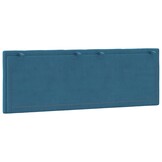vidaXL Hoofdbordkussen "Hanko" 140 cm Blauw Fluweel - 40% Korting!
