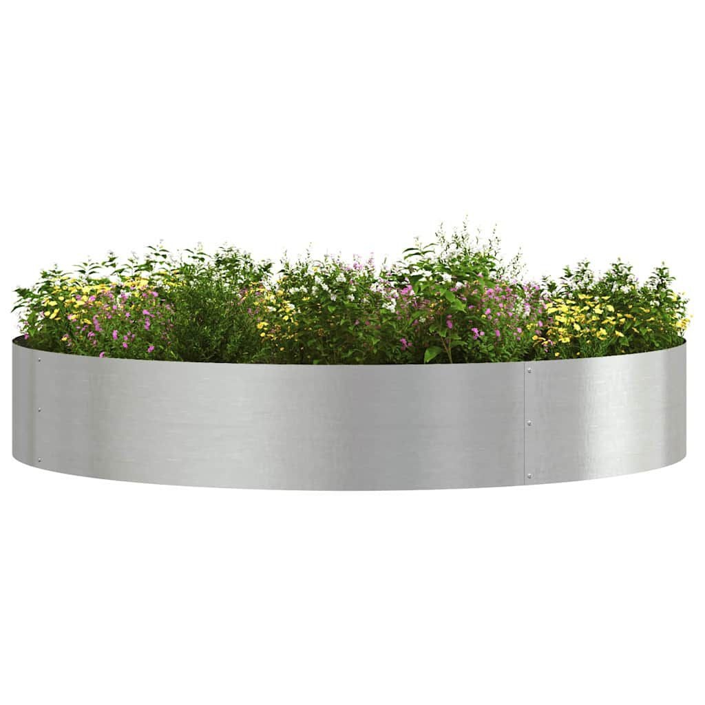 vidaXL Tuinplantbakken Zilver 120x120x20cm Roestvrij Staal - 61% Korting!