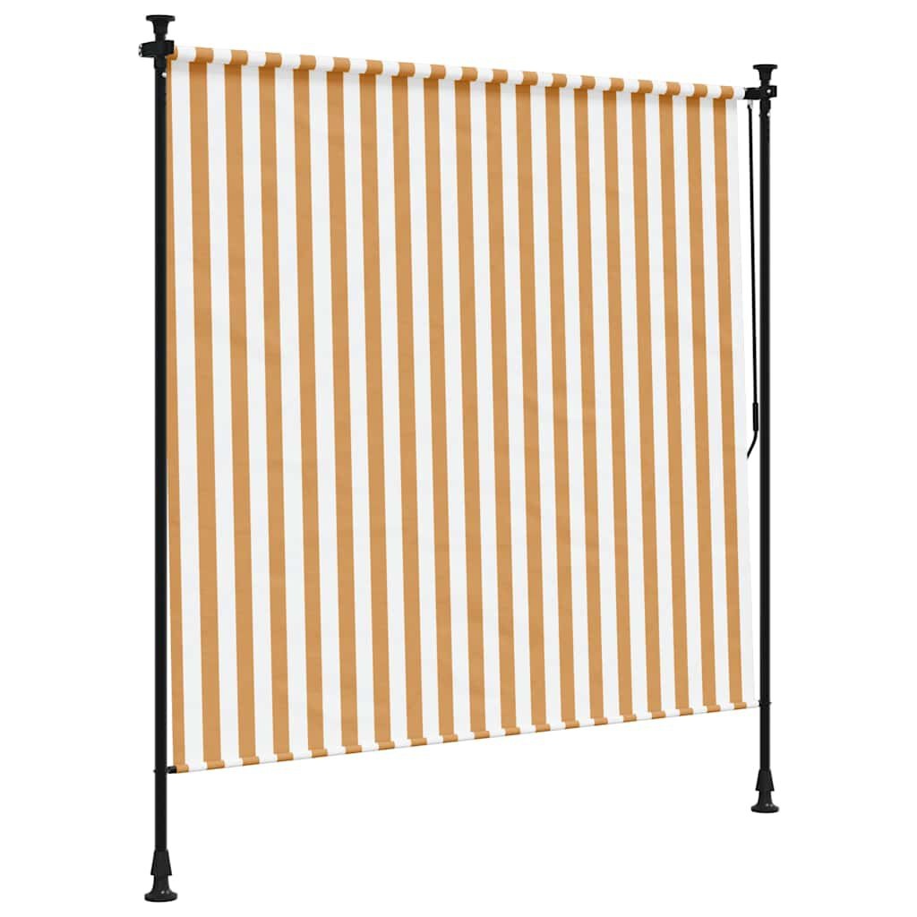 vidaXL Rolgordijn Buiten 150x270 cm - Oranje/Wit (61% Korting!)