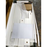 Stapelbed Huisje Wit 80x160 cm - Met Bedlade