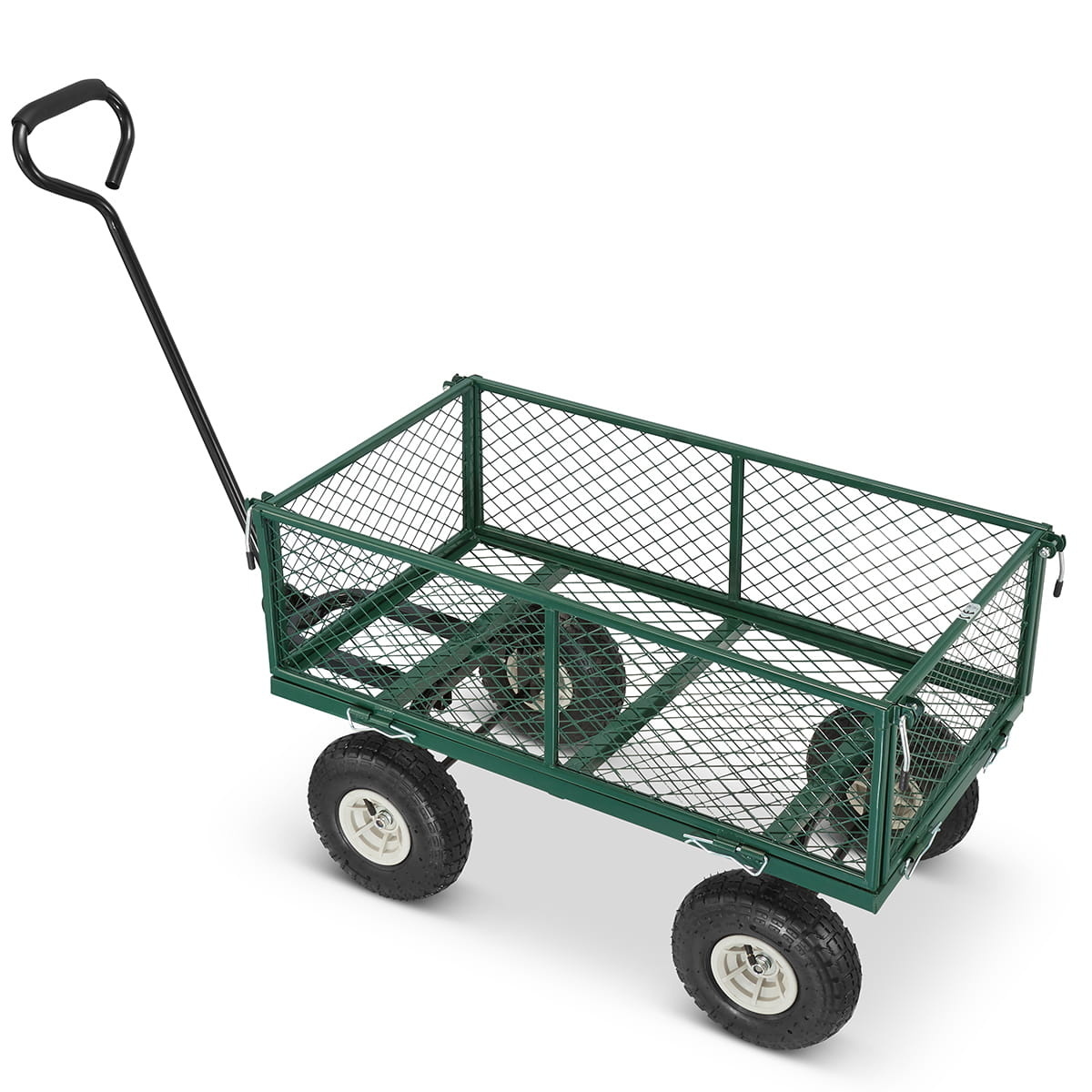 Opvouwbare Tuinkar - 450 kg - Luchtbanden - Groen