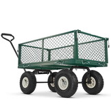 Opvouwbare Tuinkar - 450 kg - Luchtbanden - Groen