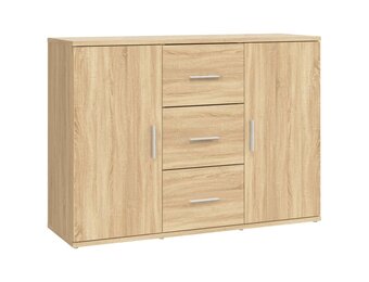VidaXL Dressoir 91x29,5x65 cm | 40% Korting | Bewerkt Hout Sonoma Eiken