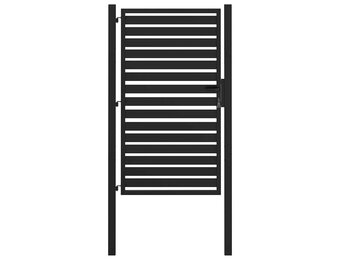 vidaXL Tuinpoort Aluminium Zwart 100x150 cm - 55% Korting!