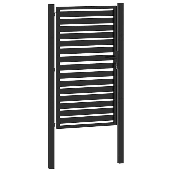 vidaXL Tuinpoort Aluminium Zwart 100x150 cm - 55% Korting!