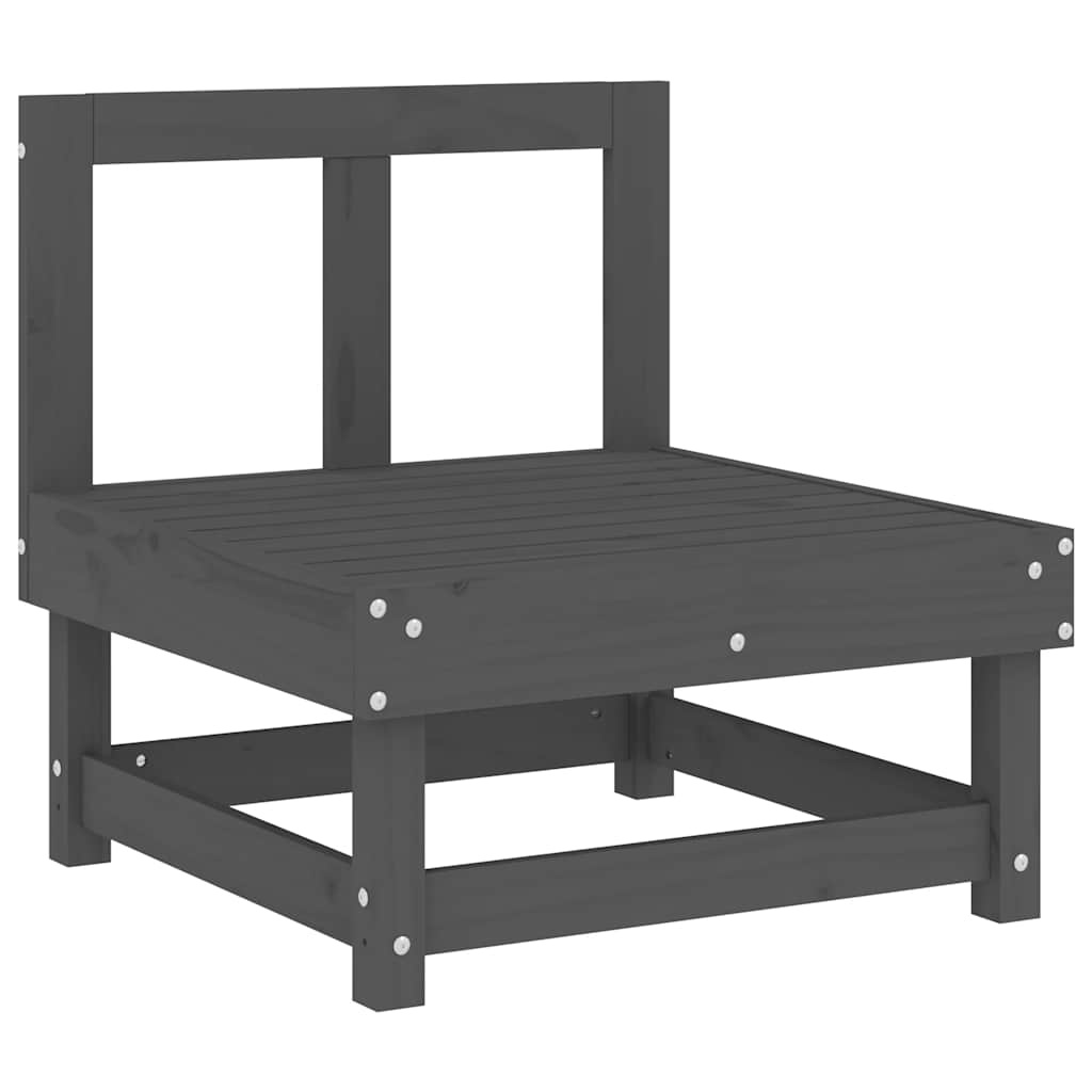 VidaXL Middenbank Grenenhout Grijs - 40% Korting!