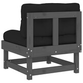 VidaXL Middenbank Grenenhout Grijs - 40% Korting!