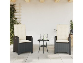 vidaXL Tuinstoelen 2x, Poly Rattan Zwart, 65% Korting