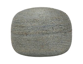 VidaXL Poef Jute Olijfgroen - Handgemaakt - 40% Korting