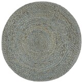 VidaXL Poef Jute Olijfgroen - Handgemaakt - 40% Korting