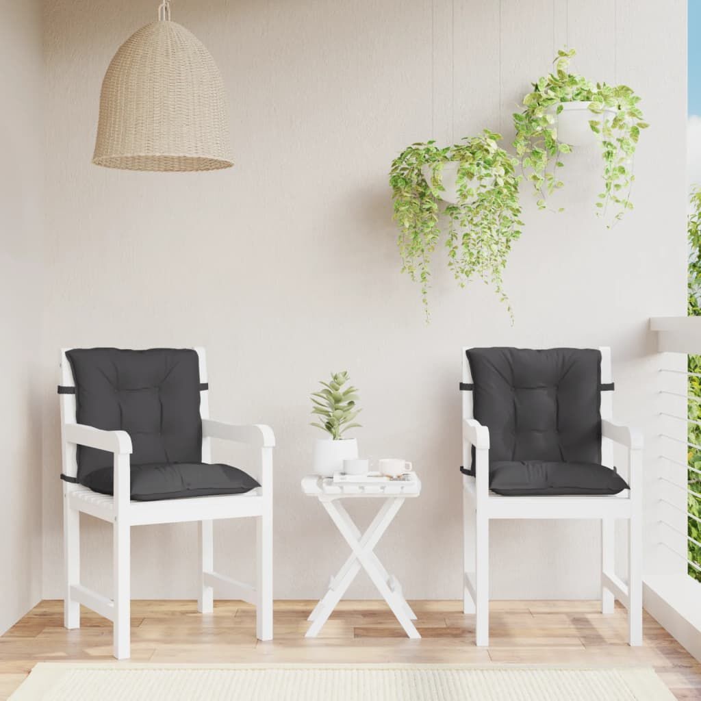 VidaXL Stoelkussens 2 st Antraciet 100x50x7cm - 40% Korting!