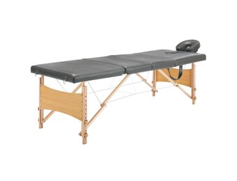 vidaXL Massagetafel Antraciet - 4 Zones - Nu met 40% Korting!