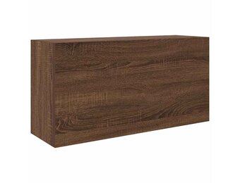 vidaXL Wandkast Bruin Eiken 80x25x40cm - 55% Korting!