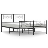 VidaXL Bedframe Metaal Zwart 120x190 cm | 55% Korting