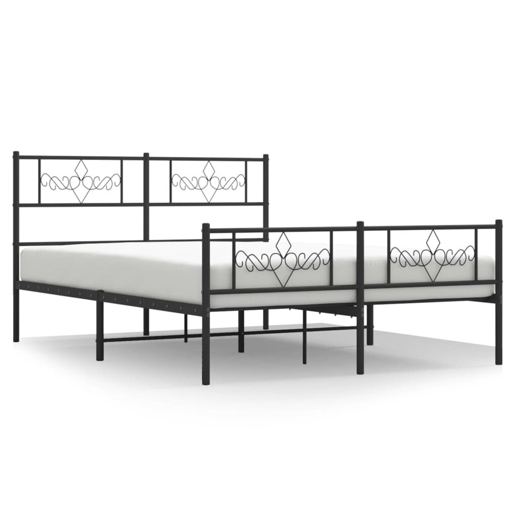 VidaXL Bedframe Metaal Zwart 120x190 cm | 55% Korting