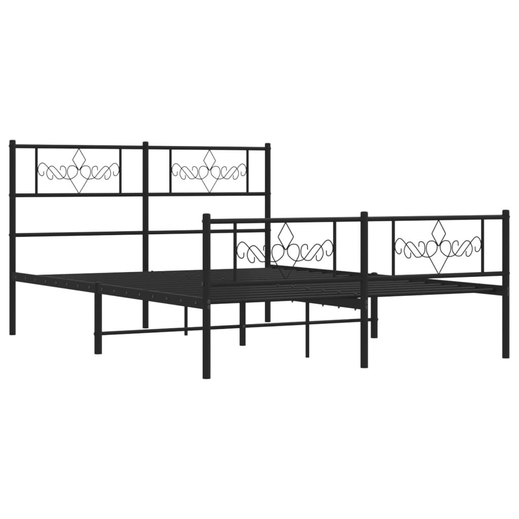 VidaXL Bedframe Metaal Zwart 120x190 cm | 55% Korting